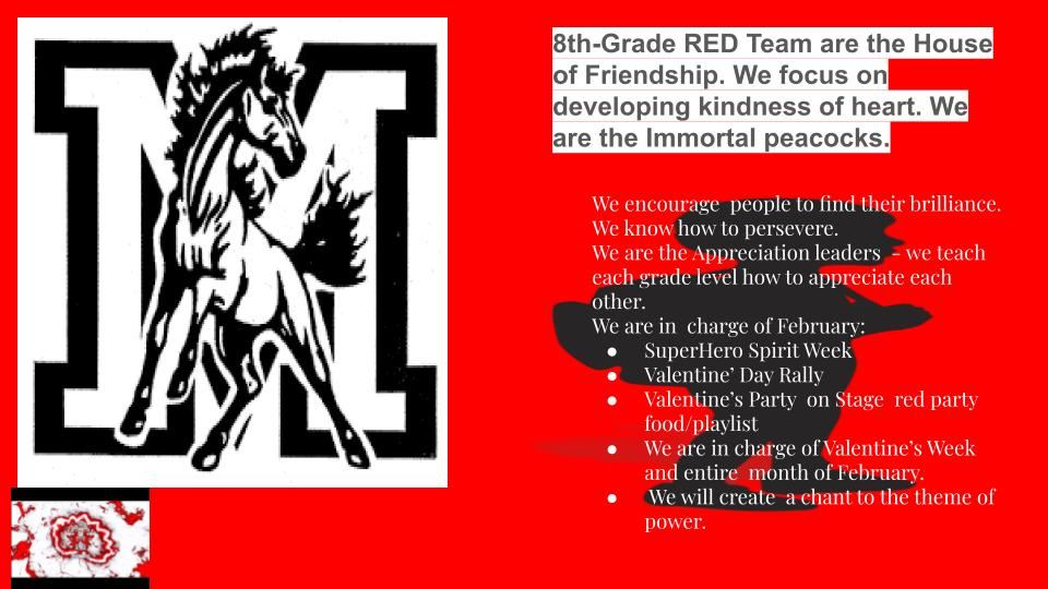  8th-Grade Spirit Week for the Week of February 13th